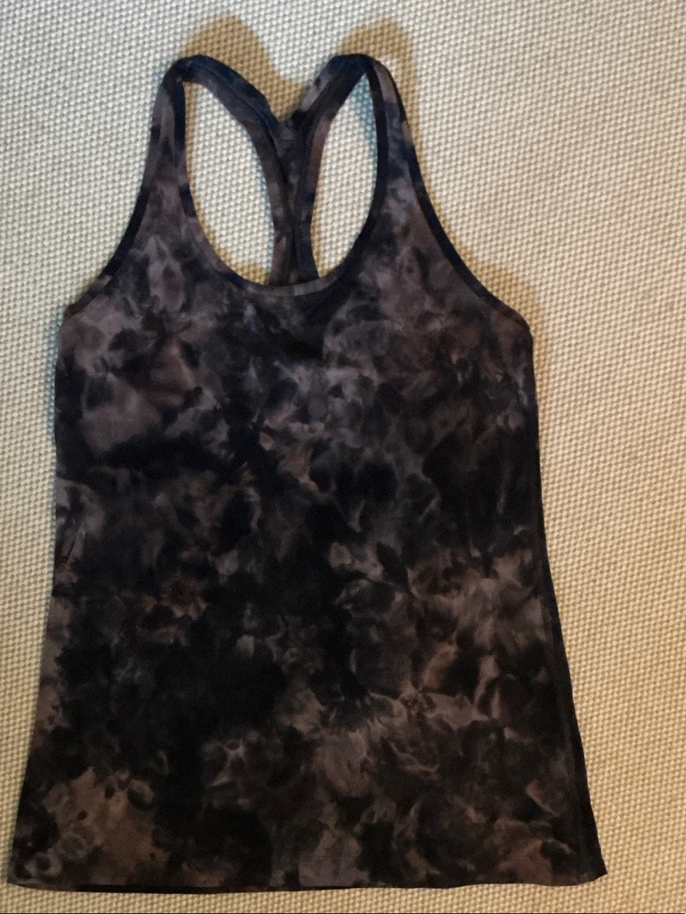 lululemon athletica Cool Racerback Tank Black, Pink & Charcoal Marble - Picture 2 of 5